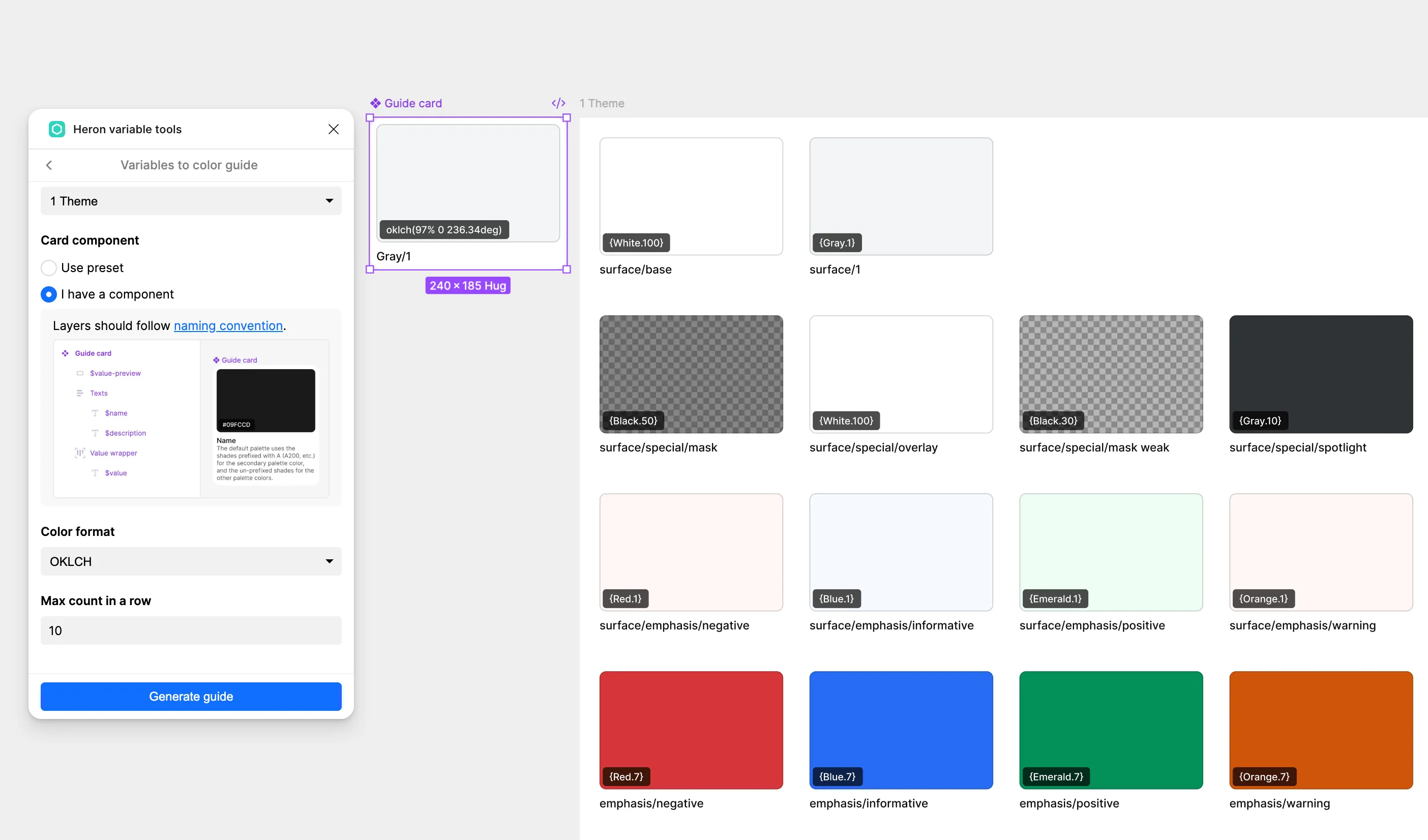 Generate Color Guide